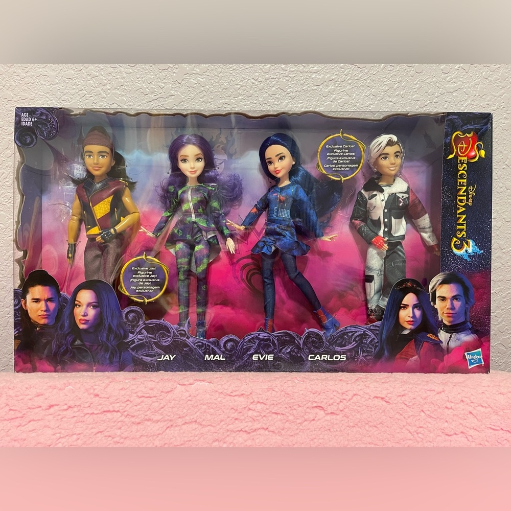 Disney Descendants 3 Isle of The Lost 4-Pack Doll Collection